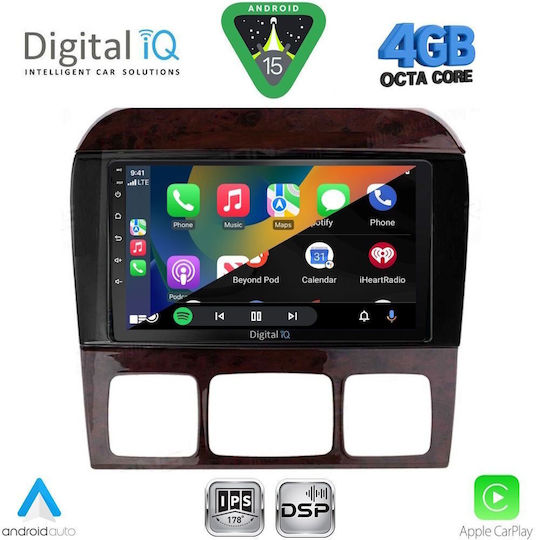 Digital IQ Ηχοσύστημα Αυτοκινήτου για Mercedes-Benz S Class 1998-2005 (Bluetooth/USB/WiFi/GPS/Apple-Carplay/Android-Auto) με Οθόνη Αφής 9"
