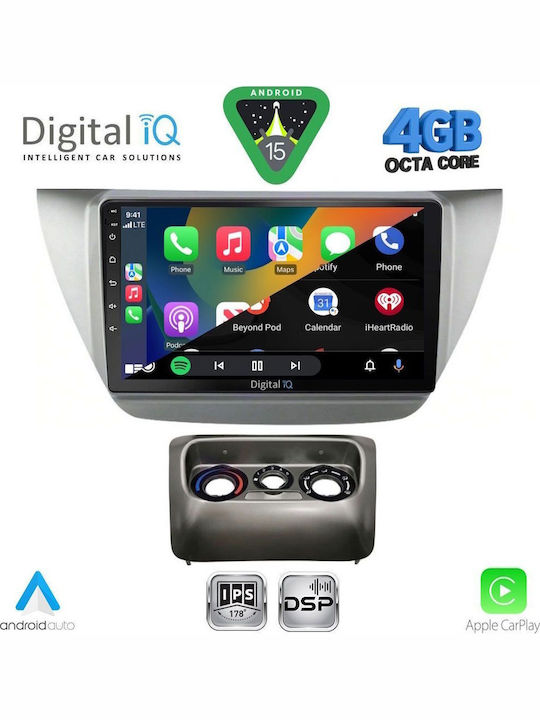 Digital IQ Car Audio System for Mitsubishi Lancer 2000-2007 Bluetooth USB WiFi GPS Apple CarPlay Android Auto with 9" Touch Screen