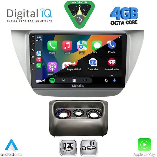 Digital IQ Ηχοσύστημα Αυτοκινήτου για Mitsubishi Lancer 2000-2007 (Bluetooth/USB/WiFi/GPS/Apple-Carplay/Android-Auto) με Οθόνη Αφής 9"