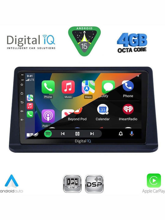 Digital IQ Car Audio System for Mitsubishi Pajero 1999-2006 Bluetooth USB WiFi GPS Apple CarPlay Android Auto with 9" Touch Screen