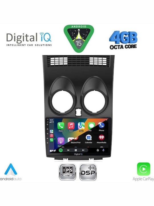 Digital IQ Car Audio System for Nissan Qashqai 2007-2014 Bluetooth USB WiFi GPS Apple CarPlay Android Auto with 9" Touch Screen