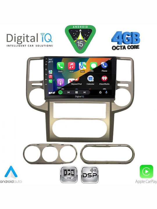 Digital IQ Автомобилна Аудио Система за Nissan X-Trail 2004-2007 (Bluetooth/USB/Вграден Wi-Fi/GPS/Apple CarPlay/Android Auto) с Touch Screen 10"