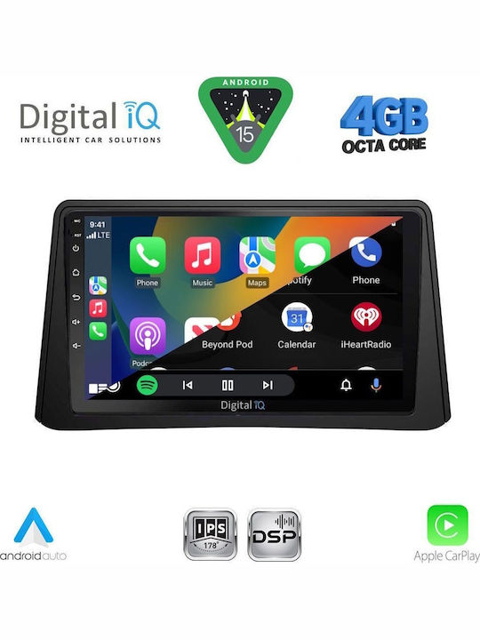 Digital IQ Car Audio System for Opel Mokka 2012-2015 Bluetooth USB WiFi GPS Apple CarPlay Android Auto with 9" Touch Screen