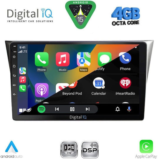 Digital IQ Car Audio System for Subaru Impreza 2002-2008 Bluetooth USB WiFi GPS Apple CarPlay Android Auto with 9" Touch Screen