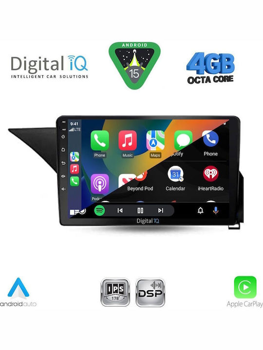 Digital IQ Car Audio System for Mercedes-Benz E Class 2012-2014 (Bluetooth/USB/AUX/WiFi/GPS/Apple CarPlay/Android Auto) with 10" Touch Screen