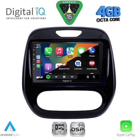 Digital IQ Car Audio System for Renault Captur 2013-2019 (Bluetooth/USB/WiFi/GPS/Apple CarPlay/Android Auto) with 9" Touch Screen