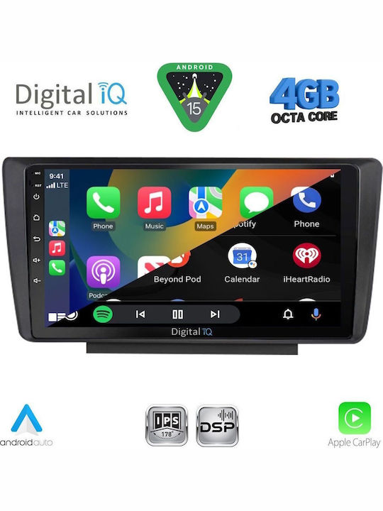 Digital IQ Car Audio System for Skoda Octavia 2005-2012 with Clima Bluetooth USB WiFi GPS Apple CarPlay Android Auto with 9" Touch Screen