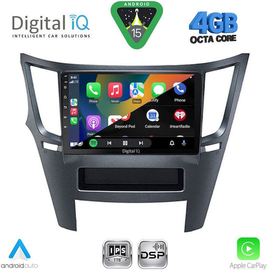 Digital IQ Ηχοσύστημα Αυτοκινήτου για Subaru Legacy / Outback 2009-2014 (Bluetooth/USB/WiFi/GPS/Apple-Carplay/Android-Auto) με Οθόνη Αφής 9"