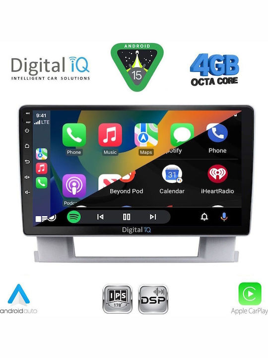 Digital IQ Auto-Audiosystem Für Opel Astra 2010-2015 Bluetooth USB Eingebautes Wi-Fi GPS Apple CarPlay Android Auto Notenblätter Mit 9 Zoll Touchscreen DIGITAL IQ RSG 6482 CPA