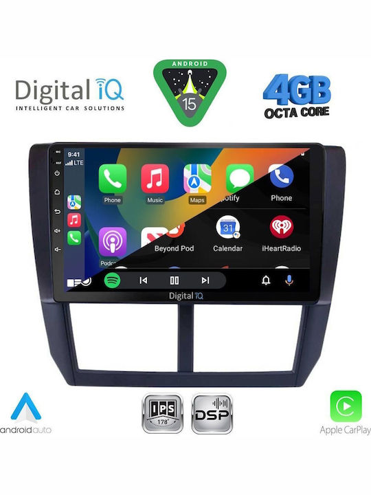 Digital IQ Car Audio System for Subaru Forester / Impreza 2008-2013 (Bluetooth/USB/WiFi/GPS/Apple CarPlay/Android Auto) with 9" Touch Screen