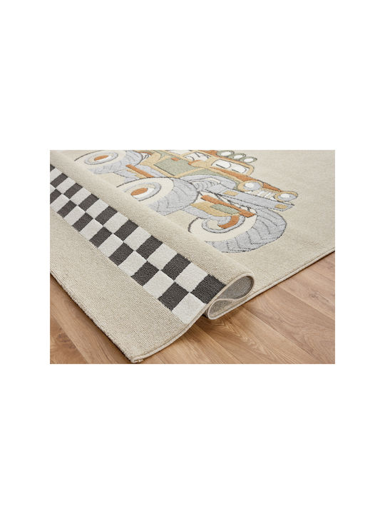SteweHome Παιδικό Χαλί Καφέ 200x250cm Πάχους 60mm