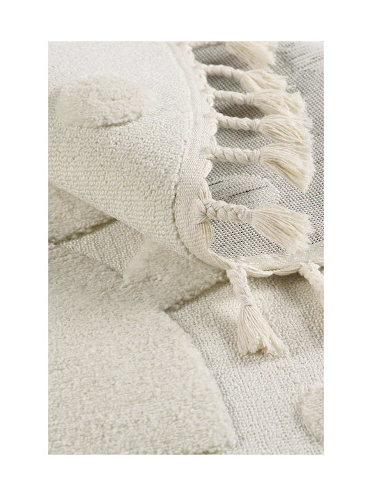 SteweHome Covor Pentru Copii Din Bumbac Bej Tăiat La Dimensiune Lățime 120cm 120x120cm