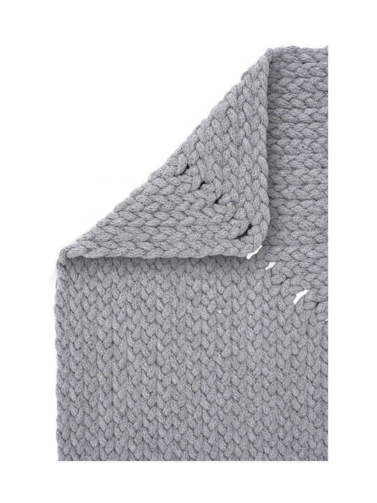 SteweHome Παιδικό Χαλί Γκρι Με το Μέτρο Πλάτους 80cm 80x300cm Πάχους 60mm