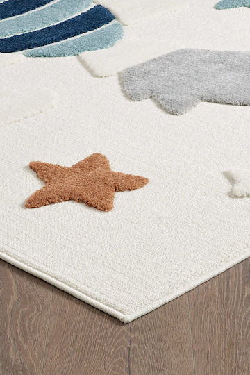 SteweHome Kinderteppich Beige nach Meter Breite 140cm 140x200cm