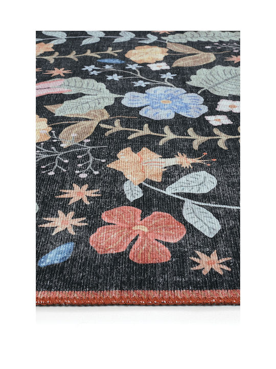 SteweHome Παιδικό Χαλί Μαύρο 75x230cm Πάχους 60mm
