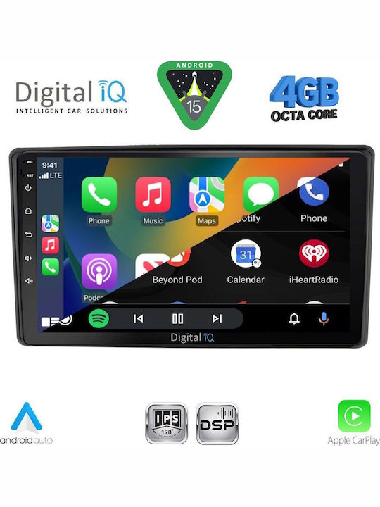 Digital IQ Car Audio System for Toyota Raize 2020 (Bluetooth/USB/WiFi/GPS/Apple CarPlay/Android Auto) with 10" Touch Screen