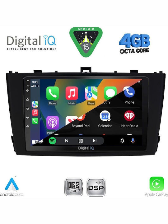 Digital IQ Car Audio System for Toyota Avensis 2009-2015 Bluetooth USB WiFi GPS Apple CarPlay Android Auto with 9" Touch Screen