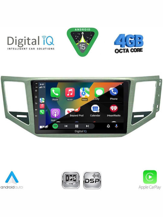 Digital IQ Car Audio System for Mercedes-Benz SL Volkswagen Golf Sportsvan 2014-2021 with Clima (Bluetooth/USB/WiFi/GPS/Apple CarPlay/Android Auto) with 10" Touch Screen