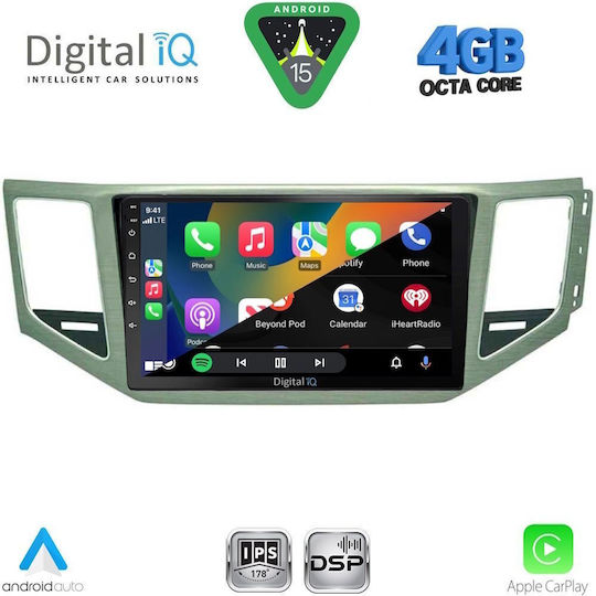 Digital IQ Car Audio System for Mercedes-Benz SL Volkswagen Golf Sportsvan 2014-2021 with Clima (Bluetooth/USB/WiFi/GPS/Apple CarPlay/Android Auto) with 10" Touch Screen