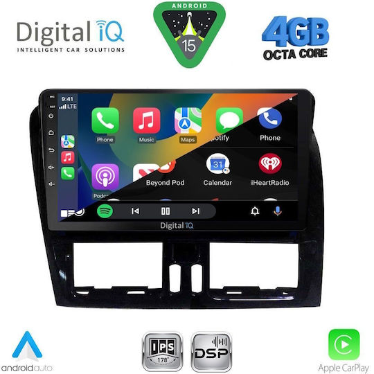 Digital IQ Ηχοσύστημα Αυτοκινήτου για Volvo XC 60 2009-2017 (Bluetooth/USB/AUX/WiFi/GPS/Apple-Carplay/Android-Auto) με Οθόνη Αφής 9"