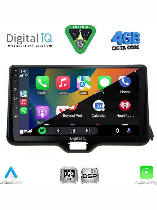 Digital IQ Car Audio System for Toyota Yaris Mazda 2 2023 Bluetooth USB Wi-Fi GPS Apple CarPlay Android Auto with 10 Inch Touch Screen DIGITAL IQ RSG 6738 CPA