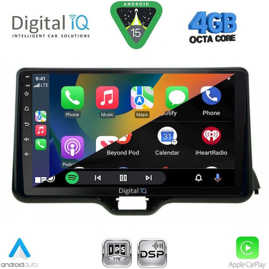Digital IQ Car Audio System for Toyota Yaris Mazda 2 2023 Bluetooth USB Wi-Fi GPS Apple CarPlay Android Auto with 10 Inch Touch Screen DIGITAL IQ RSG 6738 CPA