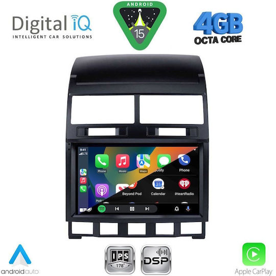 Digital IQ Ηχοσύστημα Αυτοκινήτου για Volkswagen Touareg 2003-2011 (Bluetooth/USB/WiFi/GPS/Apple-Carplay/Android-Auto) με Οθόνη Αφής 9"