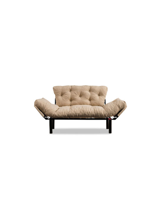 Tonne Διθέσιος Καναπές Κρεβάτι Μπεζ 155x70x85εκ.