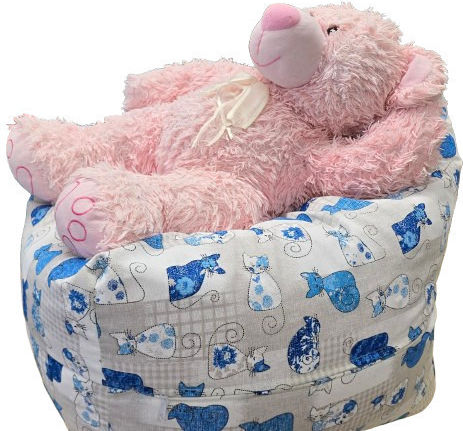 Kinderstuhl Blau OP1CAT-blau 50x50x30cm