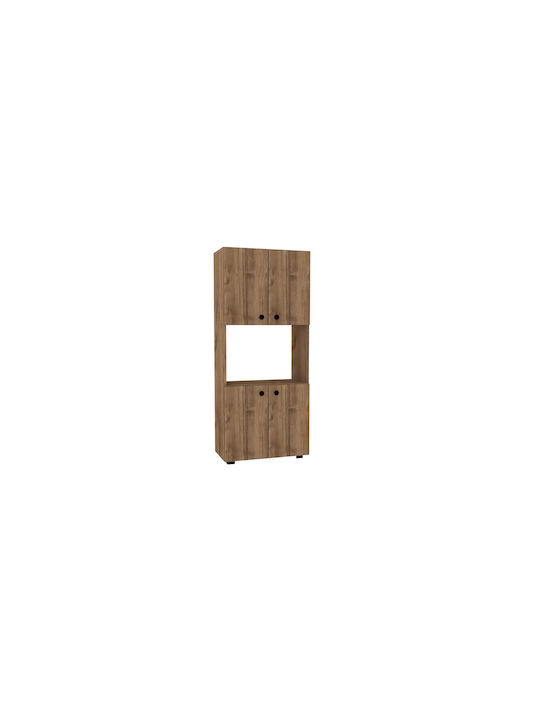 Aria Στήλη Κουζίνας Καφέ 60x31.4x140εκ. 003739