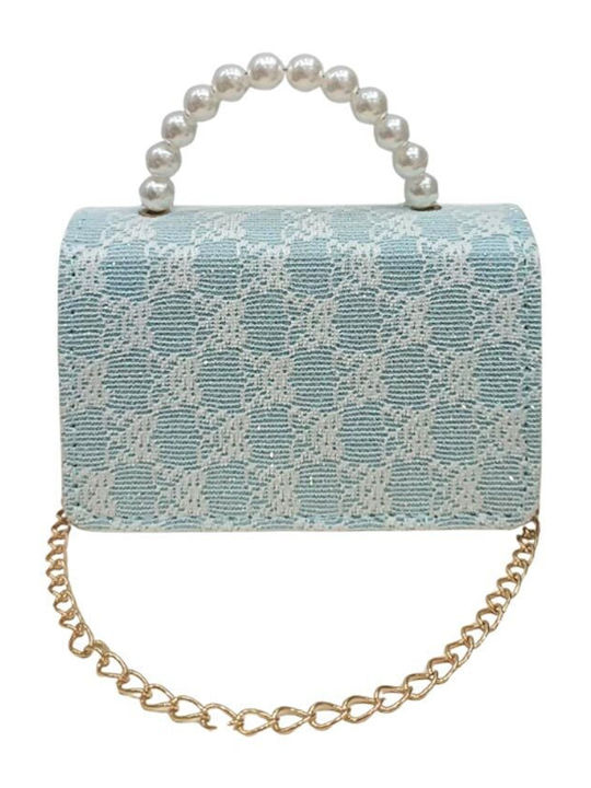 Kids Shoulder Bag Light Blue 14x10x5cm