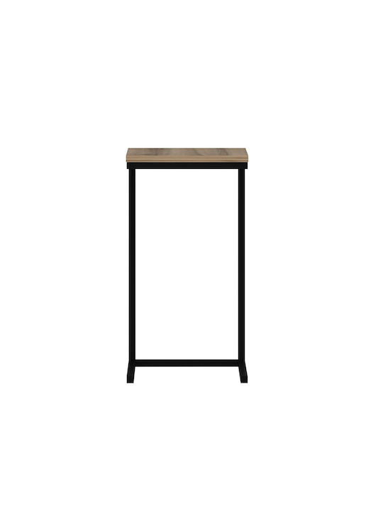 Rectangular Side Table Devona Wooden Brown W40xL35xH65cm