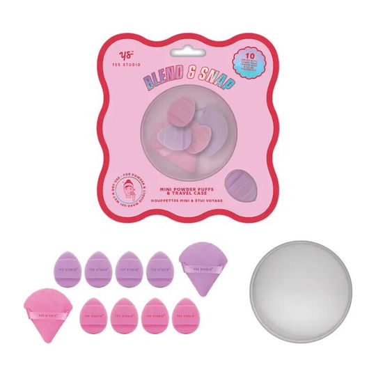 Yes Studio Set With Make Up Sponges For Powder 10 Pieces