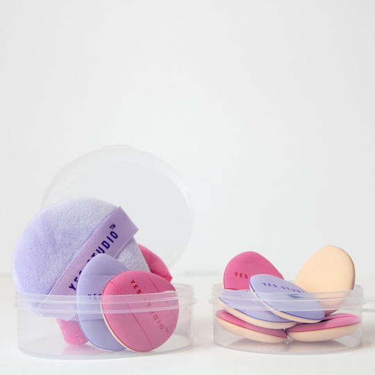 Yes Studio Set With Make Up Sponges For Powder 10 Pieces