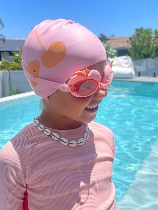 Sunnylife Kinder Badekappe aus Silikon Rosa