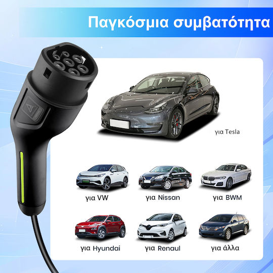 Junsun Încărcător Portabil Cu O Singură Fază 3.5kW Cu Cablu Încorporat 4m Tipul 2