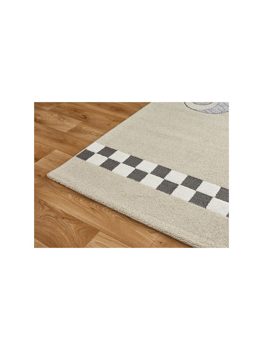 SteweHome Παιδικό Χαλί Καφέ 120x200cm Πάχους 60mm