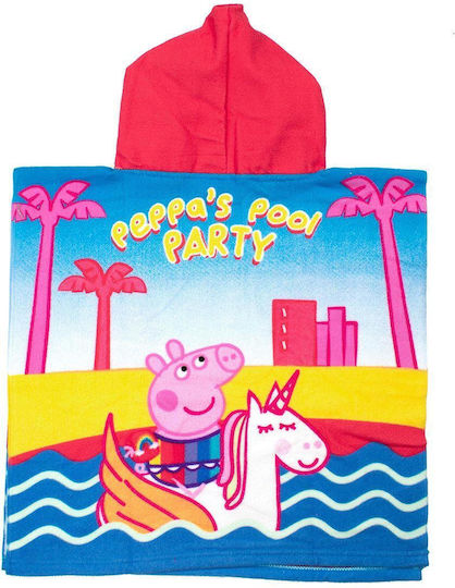 Poncho De Plajă Peppa Pig 32 50x100cm Roz Disney Home