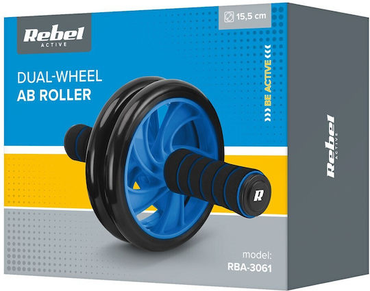 Double Wheel Ab Roller Abdominal Muscle Exercises Ab Wheel Ab-2 Rebel Active