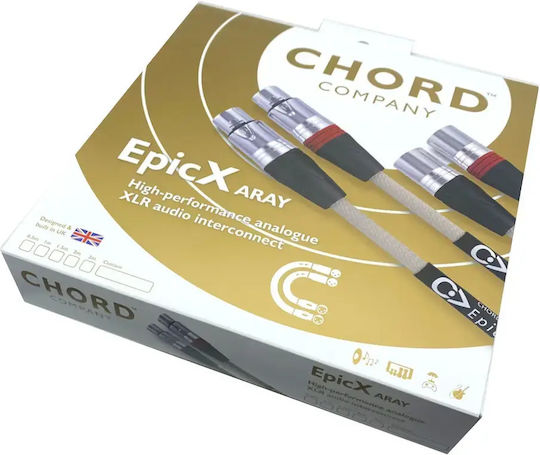 Chord Aray Cable XLR male - Μαύρο 1m