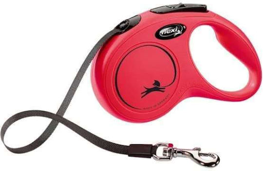Flexi Flexi Klappbarer Hundeleinen und -führungen Classic Small Rotes Material 5m bis 15kg