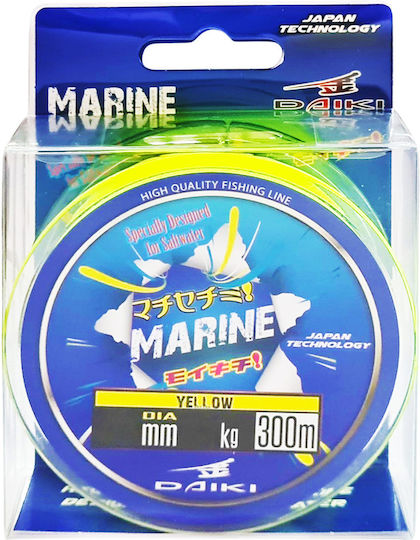 Πετονιά Daiki Marine Yellow 300 Μ 0,25 Χιλ 8 Κιλά
