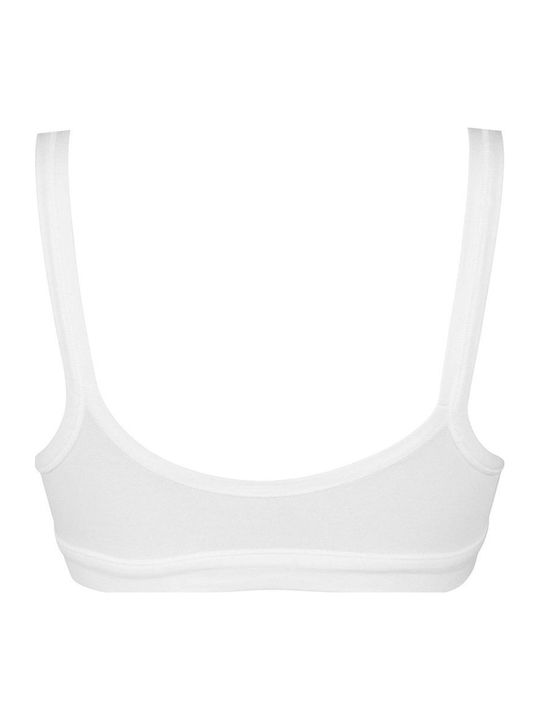 White Athletic Bra without Underwire