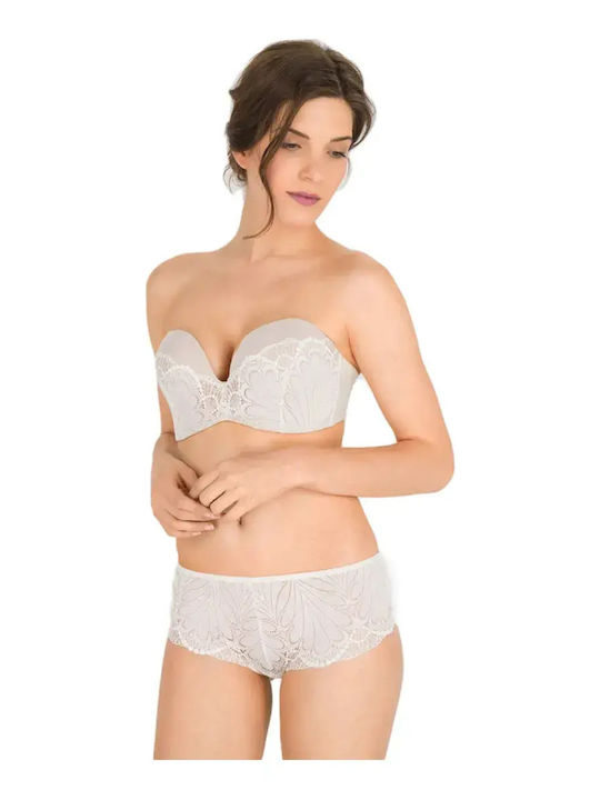 Refined Glamour Μπεζ Σουτιέν για Βαθύ Ντεκολτέ