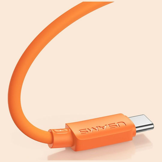 Usams Cablu USB 2.0 USB-C Mascul - USB-C 30W Alb SJ788USB02