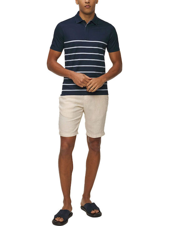 Polo Short Sleeve Blouse Navy/Light Blue