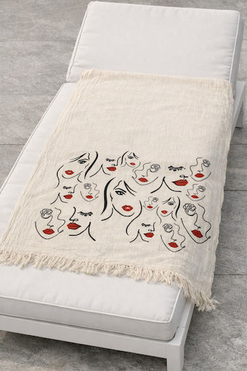 SteweHome Cotton Beach Towel Light Blue 180x100cm