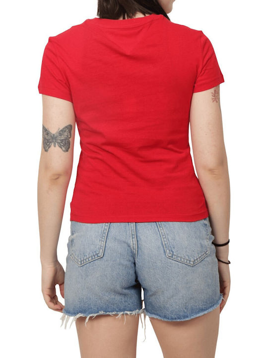 Tjw Γυναικείο T-shirt Κόκκινη