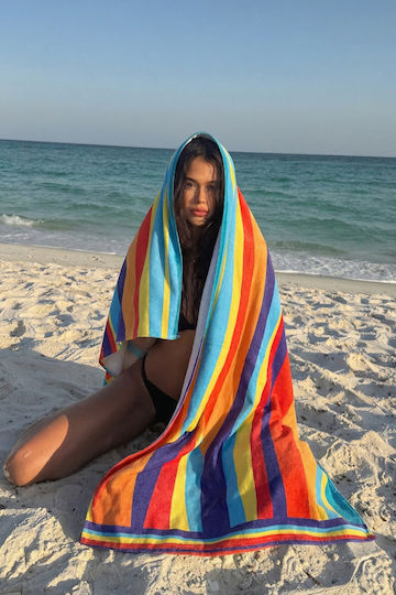 SteweHome Cotton Orange Beach Towel 150x70cm
