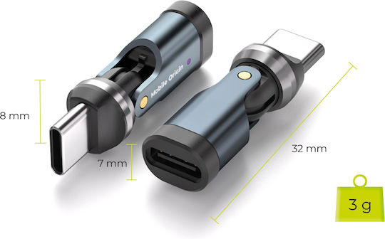 Mobile Origin USB-C Männlich Zu USB-C Weiblich Konverter 1Stück